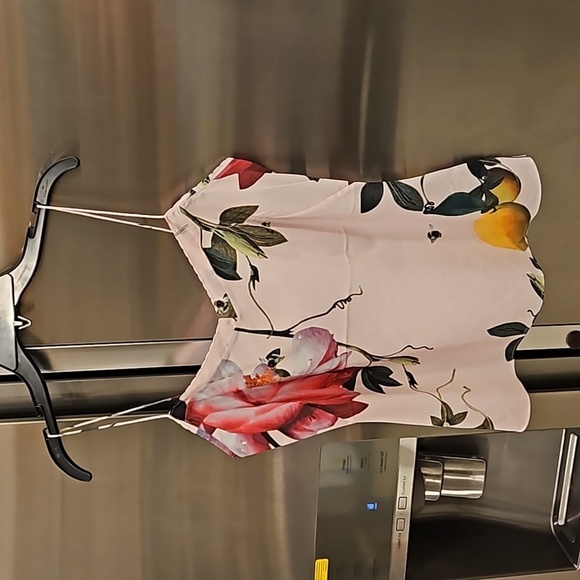 💕TED BAKER💕 Riia Citrus Bloom Cami Top ~ Abstract Floral Print Medium M NWT - Picture 7 of 15